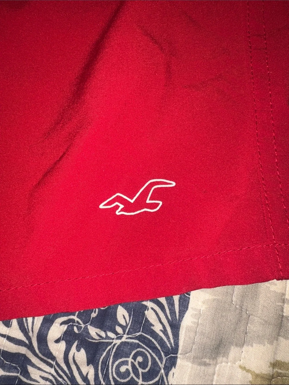 Hollister Bright Red Men’s Swim Trunks